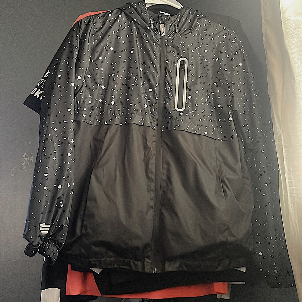 Slightly warm rain jacket, size 2XL (18) in kids